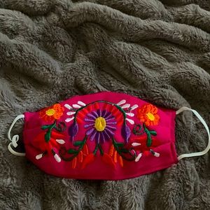Artisanal Handmaid face mask from Oaxaca Pink